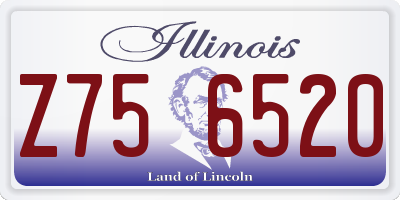 IL license plate Z756520