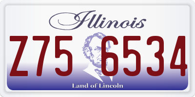 IL license plate Z756534