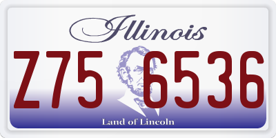 IL license plate Z756536