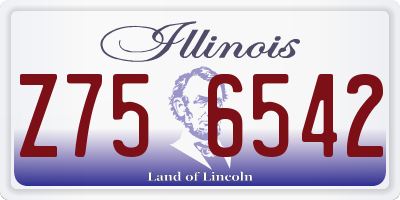 IL license plate Z756542