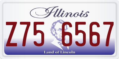 IL license plate Z756567