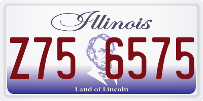 IL license plate Z756575