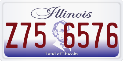 IL license plate Z756576