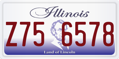 IL license plate Z756578