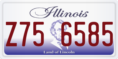 IL license plate Z756585