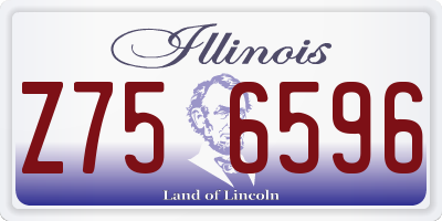 IL license plate Z756596