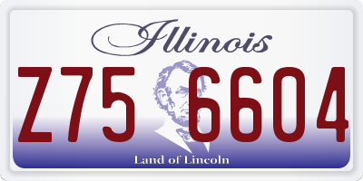 IL license plate Z756604