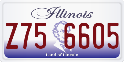 IL license plate Z756605