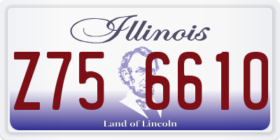 IL license plate Z756610