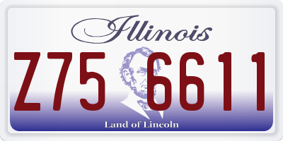 IL license plate Z756611