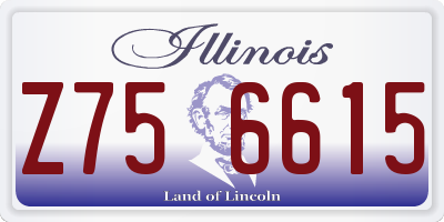 IL license plate Z756615