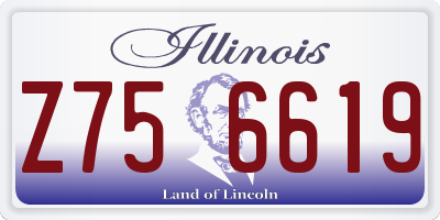 IL license plate Z756619