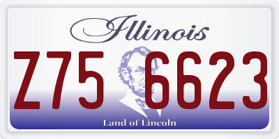 IL license plate Z756623