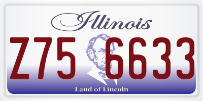 IL license plate Z756633