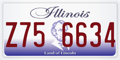 IL license plate Z756634
