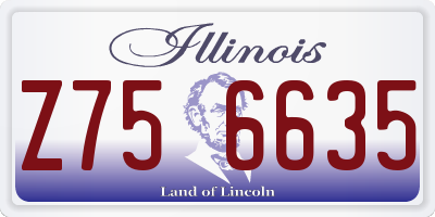 IL license plate Z756635