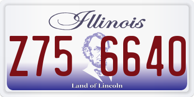 IL license plate Z756640
