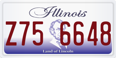 IL license plate Z756648