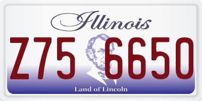 IL license plate Z756650