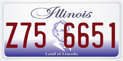 IL license plate Z756651