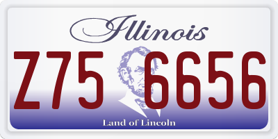 IL license plate Z756656