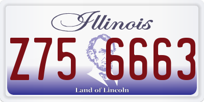 IL license plate Z756663