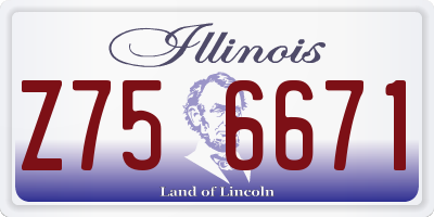 IL license plate Z756671