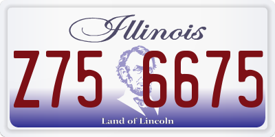 IL license plate Z756675