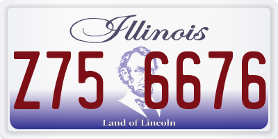 IL license plate Z756676