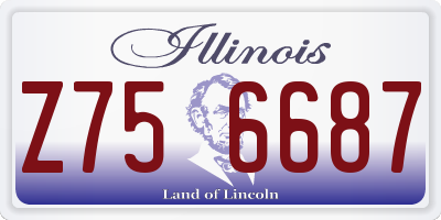 IL license plate Z756687