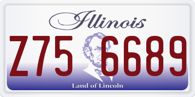 IL license plate Z756689