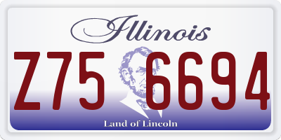 IL license plate Z756694