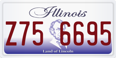 IL license plate Z756695