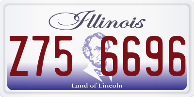 IL license plate Z756696