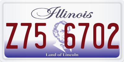 IL license plate Z756702