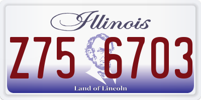 IL license plate Z756703