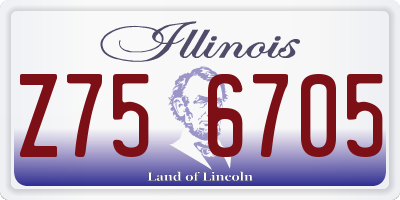 IL license plate Z756705
