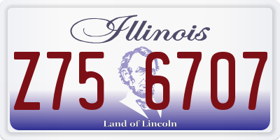 IL license plate Z756707