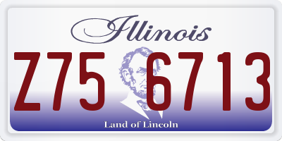 IL license plate Z756713