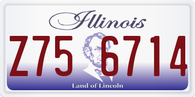IL license plate Z756714