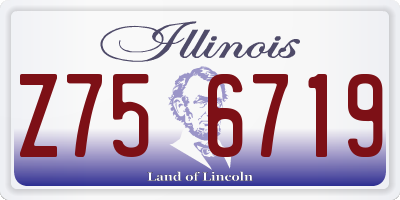 IL license plate Z756719