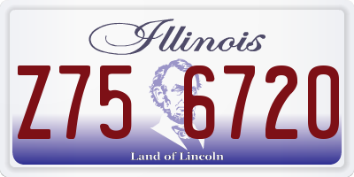 IL license plate Z756720