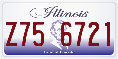 IL license plate Z756721
