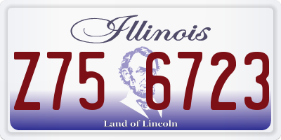 IL license plate Z756723