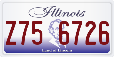 IL license plate Z756726