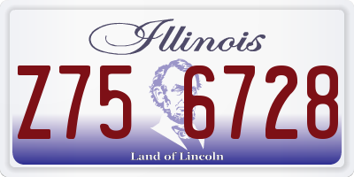 IL license plate Z756728