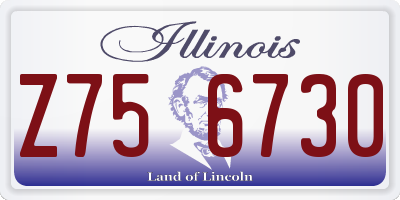 IL license plate Z756730