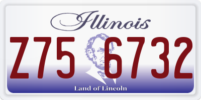 IL license plate Z756732