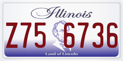 IL license plate Z756736