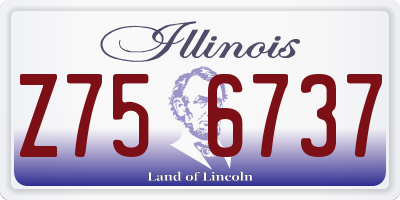 IL license plate Z756737
